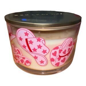 Red Leaf Home Cowgirl Pink Hats MIDNIGHT CACTUS Candle 3 Wick 16.5 oz NEW